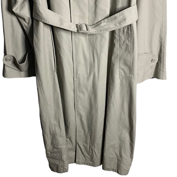Christian Dumas Cement Button Down Belted Trench Coat - Picture 3 of 11